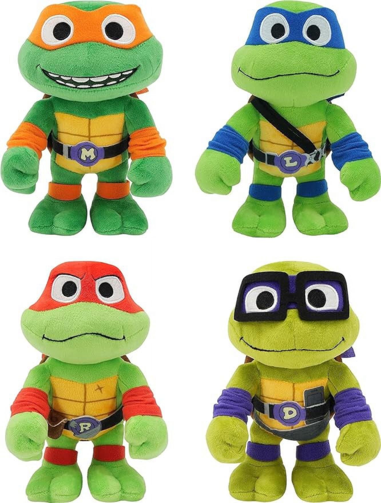 Teenage Mutant Ninja Turtles: Mutant Mayhem - 8" Plush Toys (4 Pack) Teenage Mutant Ninja Turtles