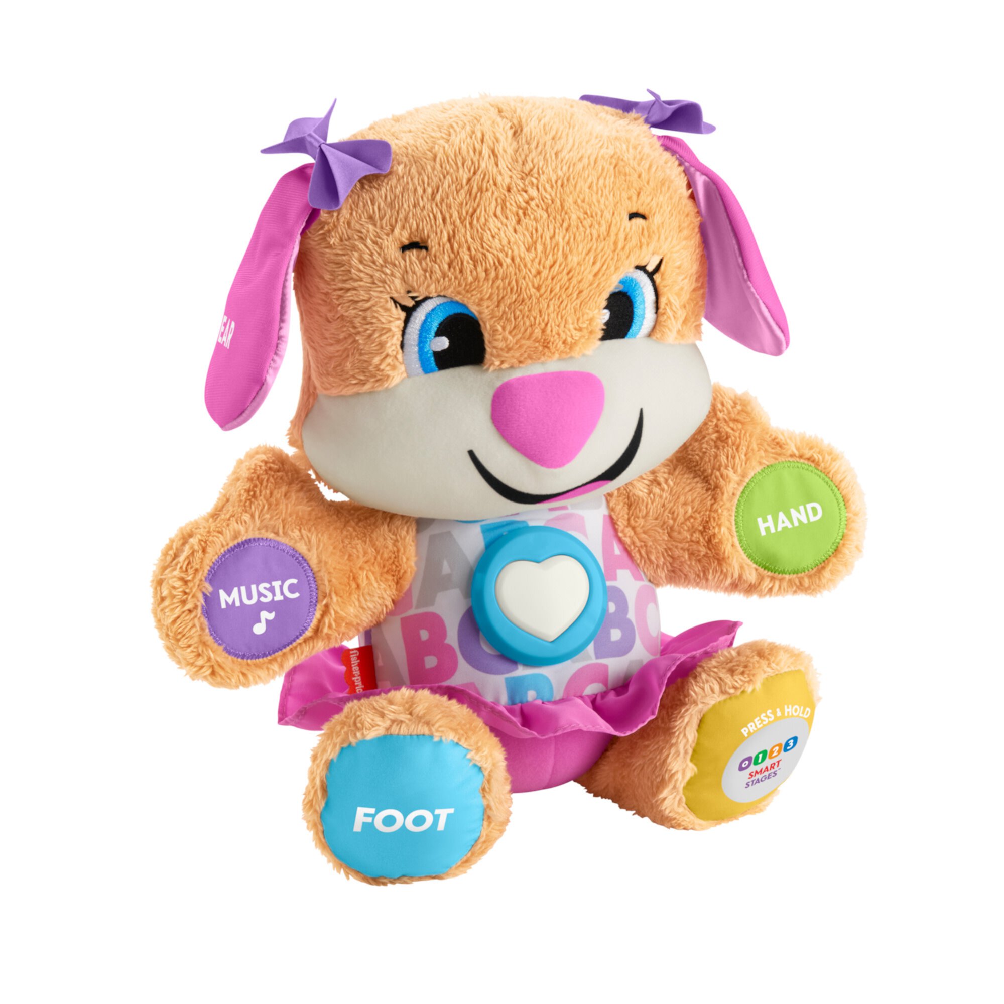 Fisher-Price Laugh & Learn Smart Stages Sis Puppy Plush Learning Toy for Baby, Infants and Toddlers, 6 months and up Visit the Fisher-Price Store