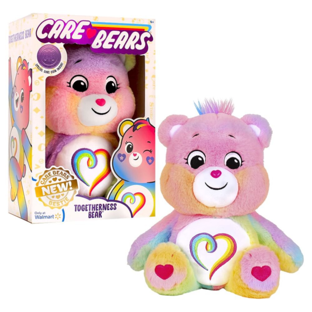 Care Bears 14" Plush - Togetherness Bear – Perfect Stuffed Animal Support Gift, Super Soft and Cuddly – Good for Girls and Boys, Employees, Collectors, for Ages 4+ Care Bears