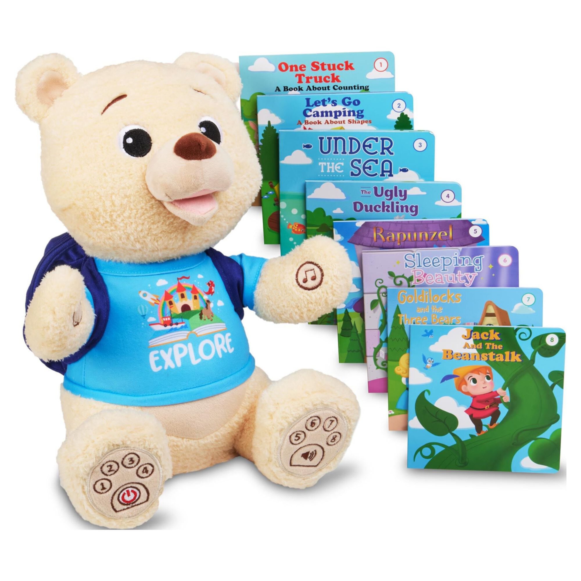 Spark Create Imagine Interactive Learning Bear, Recites 8 Stories, Sings 6 Songs, Baby and Toddler Toys Spark Create Imagine