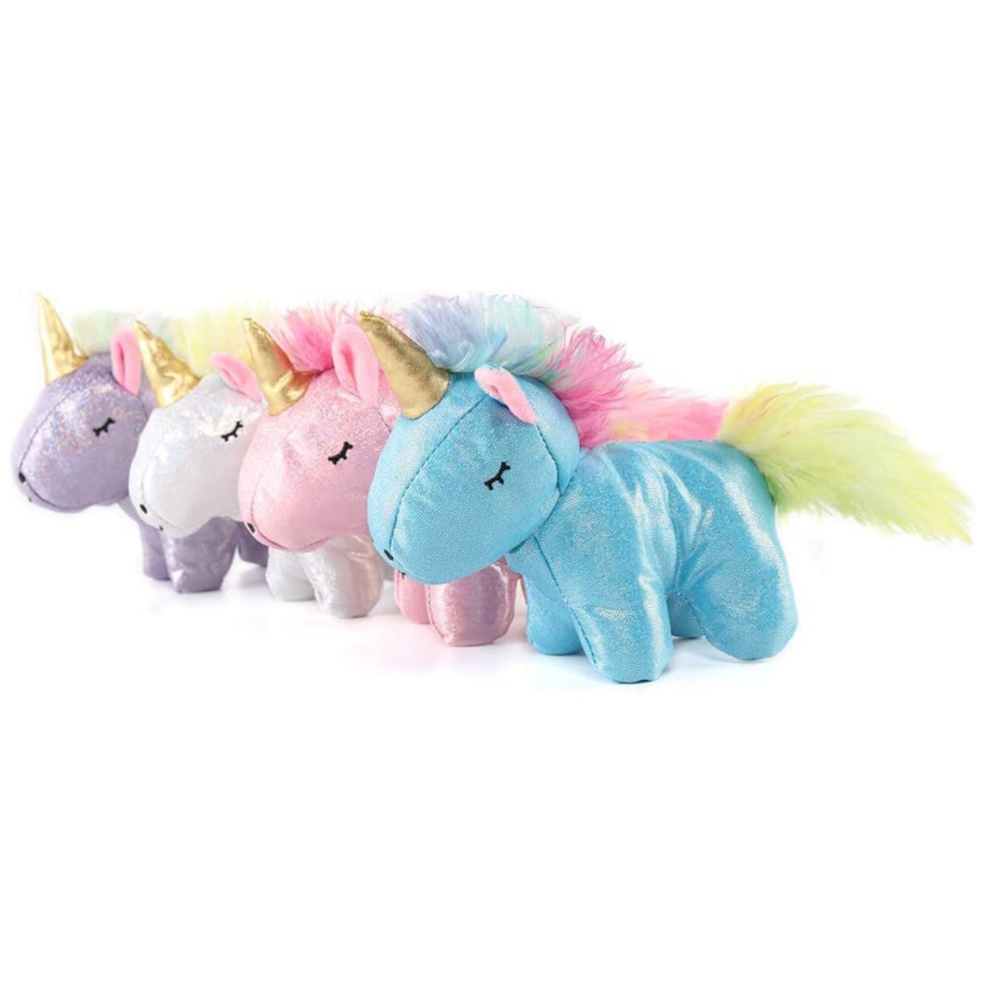 MorisMos 5 Pcs Unicorn Stuffed Animal Mommy Unicorn with 4 Babies Plush Toy Morismos