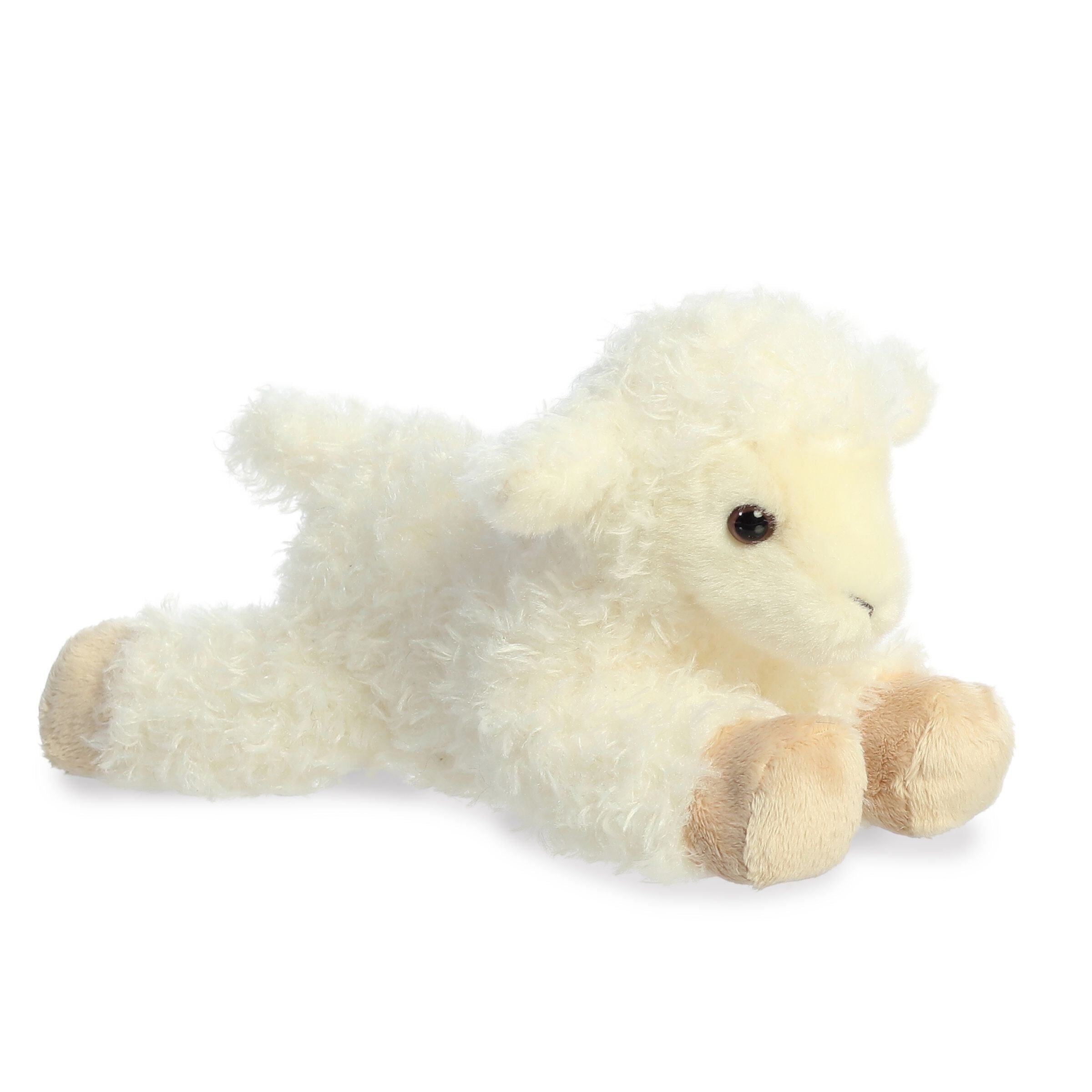 Aurora - Small White Mini Flopsie - 8" Luna Lamb - Adorable Stuffed Animal Aurora