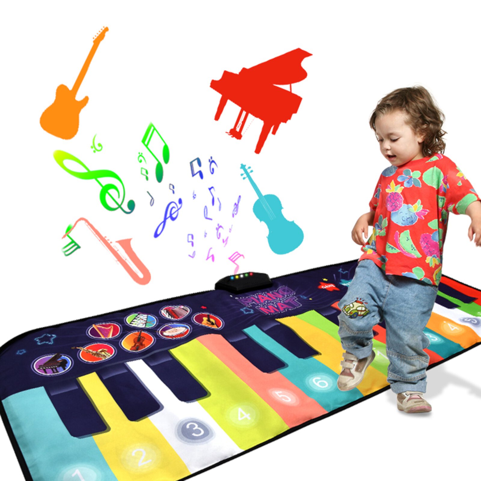 Dance Mat Floor Piano Mat Large 4.3 ft. Musical Toys for Girls Boys 3-6 Years Kids Toddlers Great Gifts NETNEW