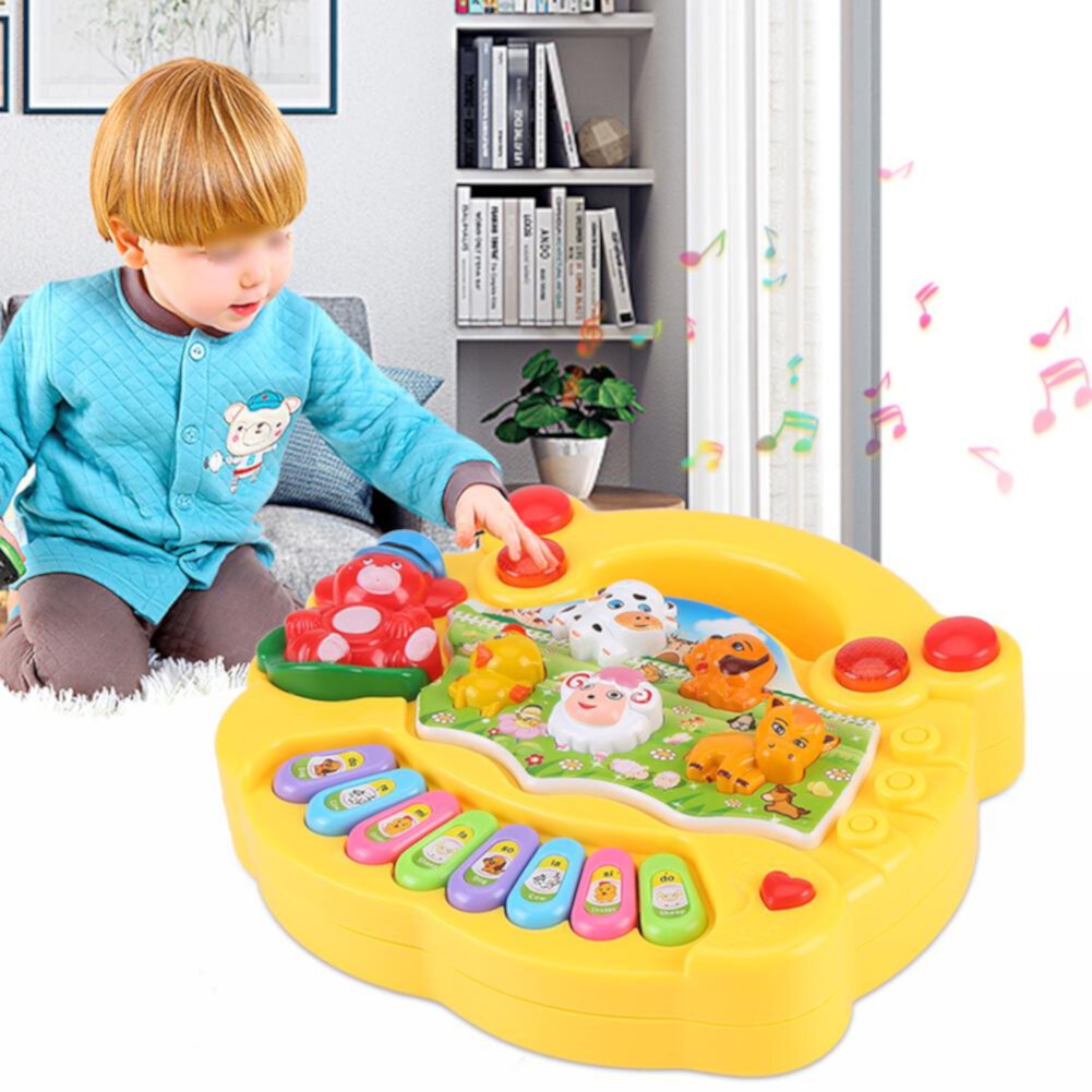 EECOO Baby Musical Educational Piano Toy Animal Farm Developmental Music Toys Kids Children Gifts Animal Sound Music Toy Kids Piano Toy OTVIAP