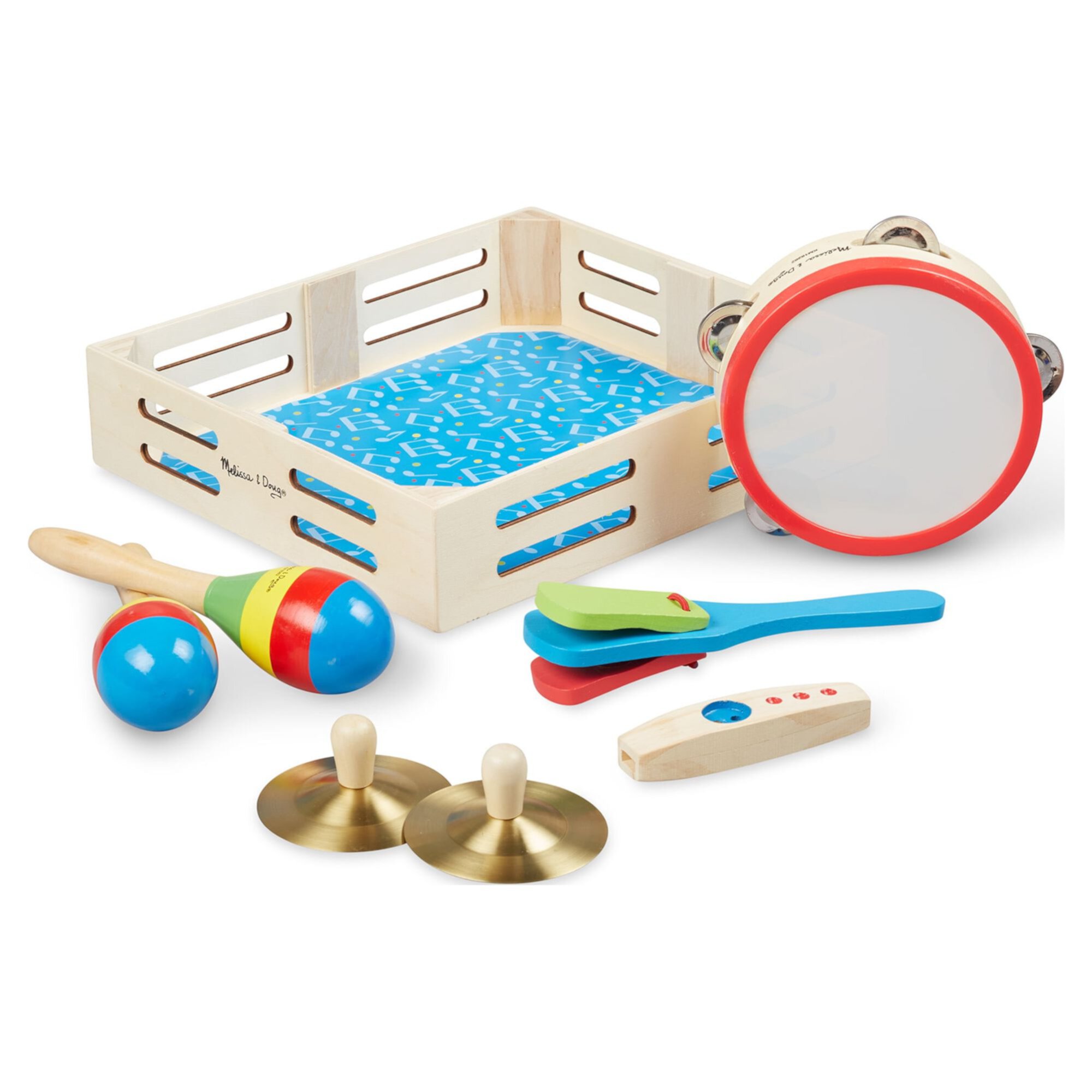 Melissa & Doug Music Makers 7-Piece Wooden Musical Instrument Set Melissa & Doug