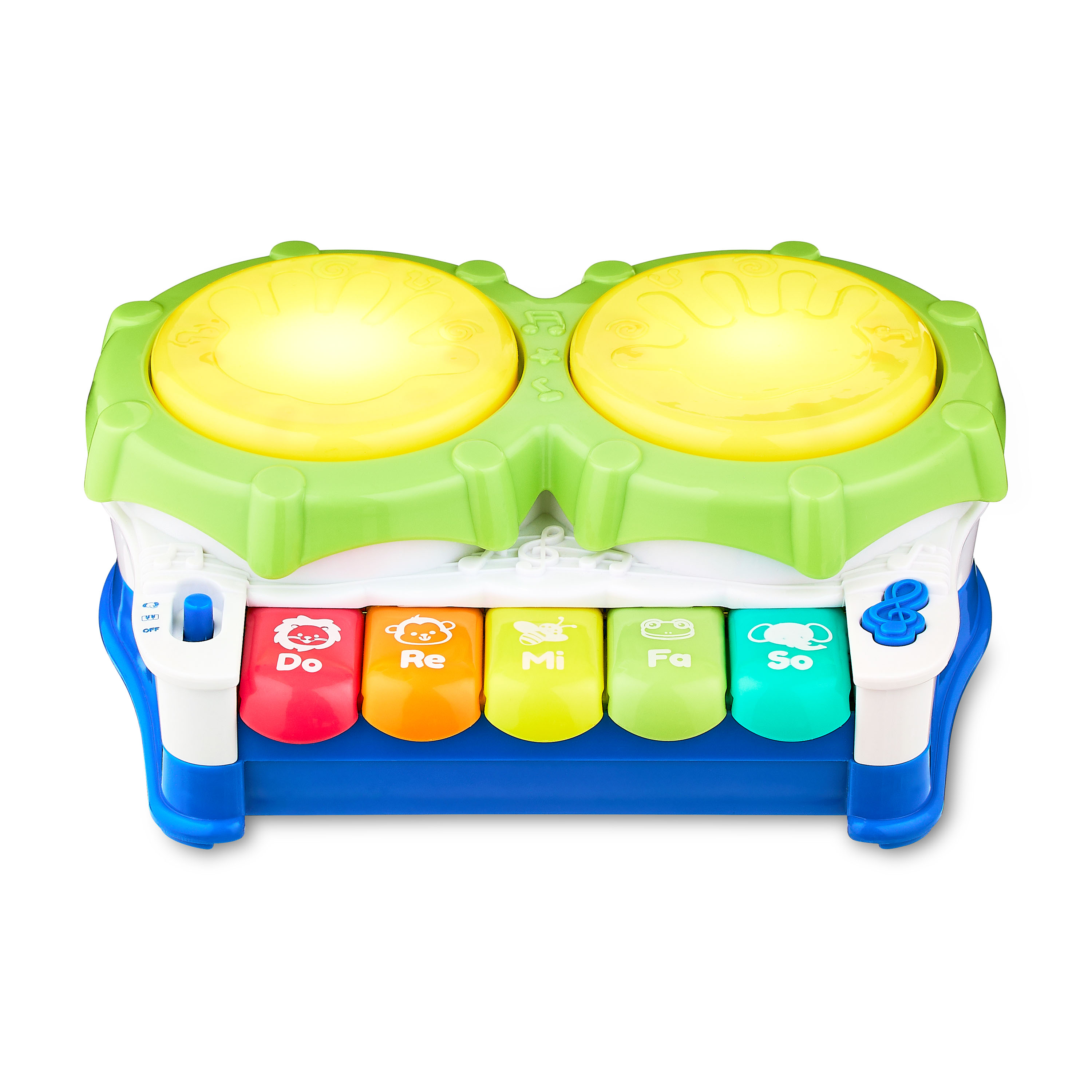 Spark Create Imagine Music Station Toddler Toy Multi-Color Piano Light-up Drums for Baby 9 Months + Spark Create Imagine