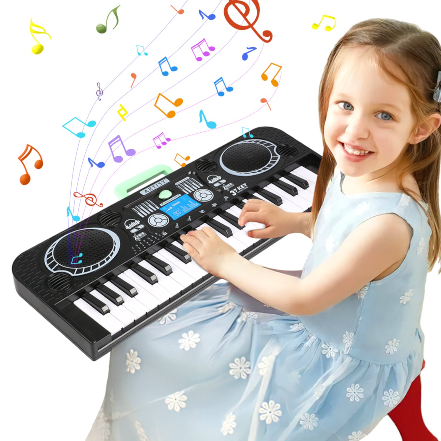 UUSUOO Baby Piano Toys for Kids 1-4 Years, 37 Keys Musical Piano Keyboard for Toddlers, Musical Instrument Toys Birthday Gifts for Toddlers Boys Girls Aged 3-8 UUSUOO