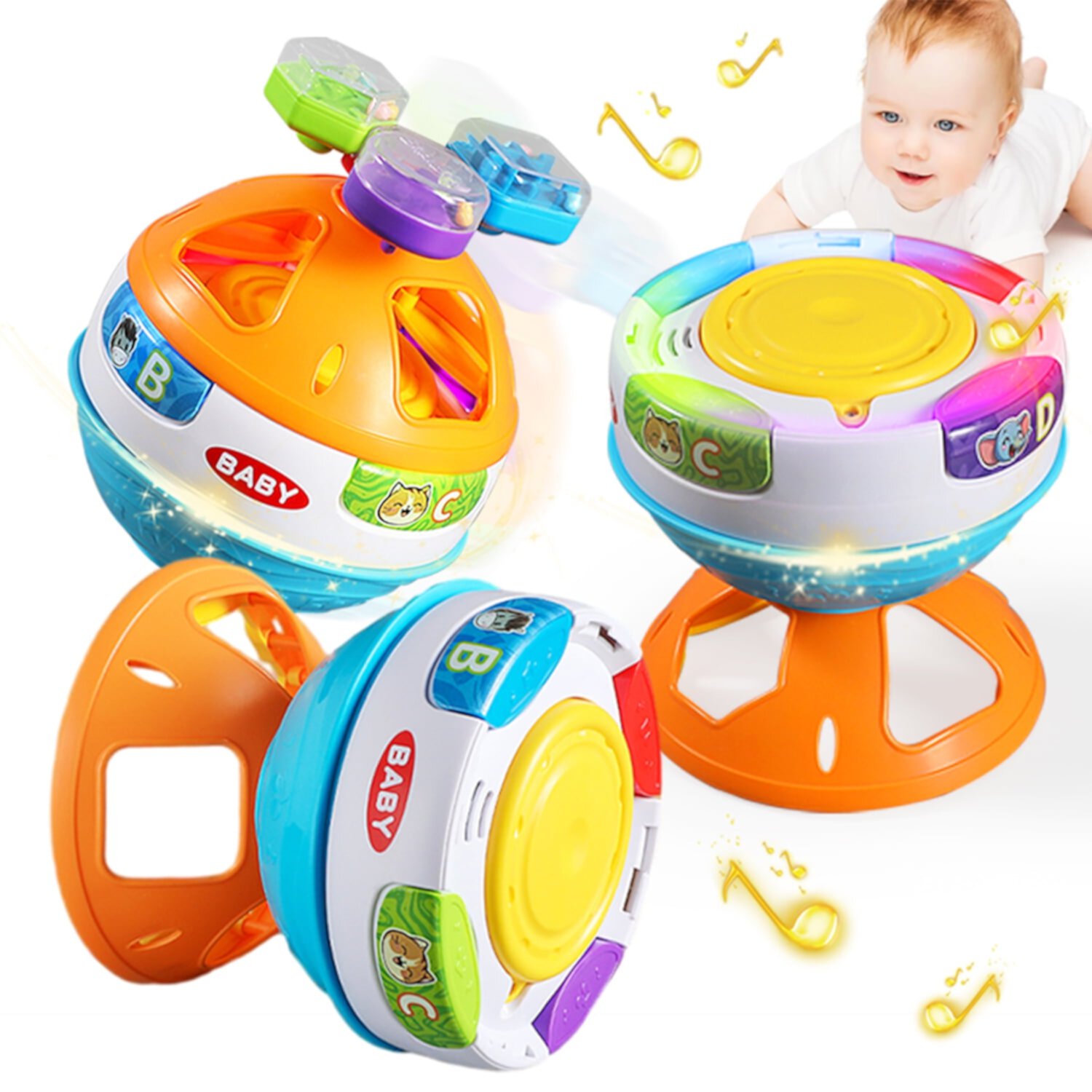 Baby Toys 6-12 Months, Toddler Toys 1-3 for Girls Boys, Baby Learn Walk Crawling Toys Sytle-Carry