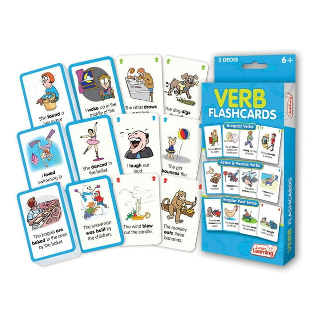 Junior Learning Verb Flash Cards 209 Junior Learning