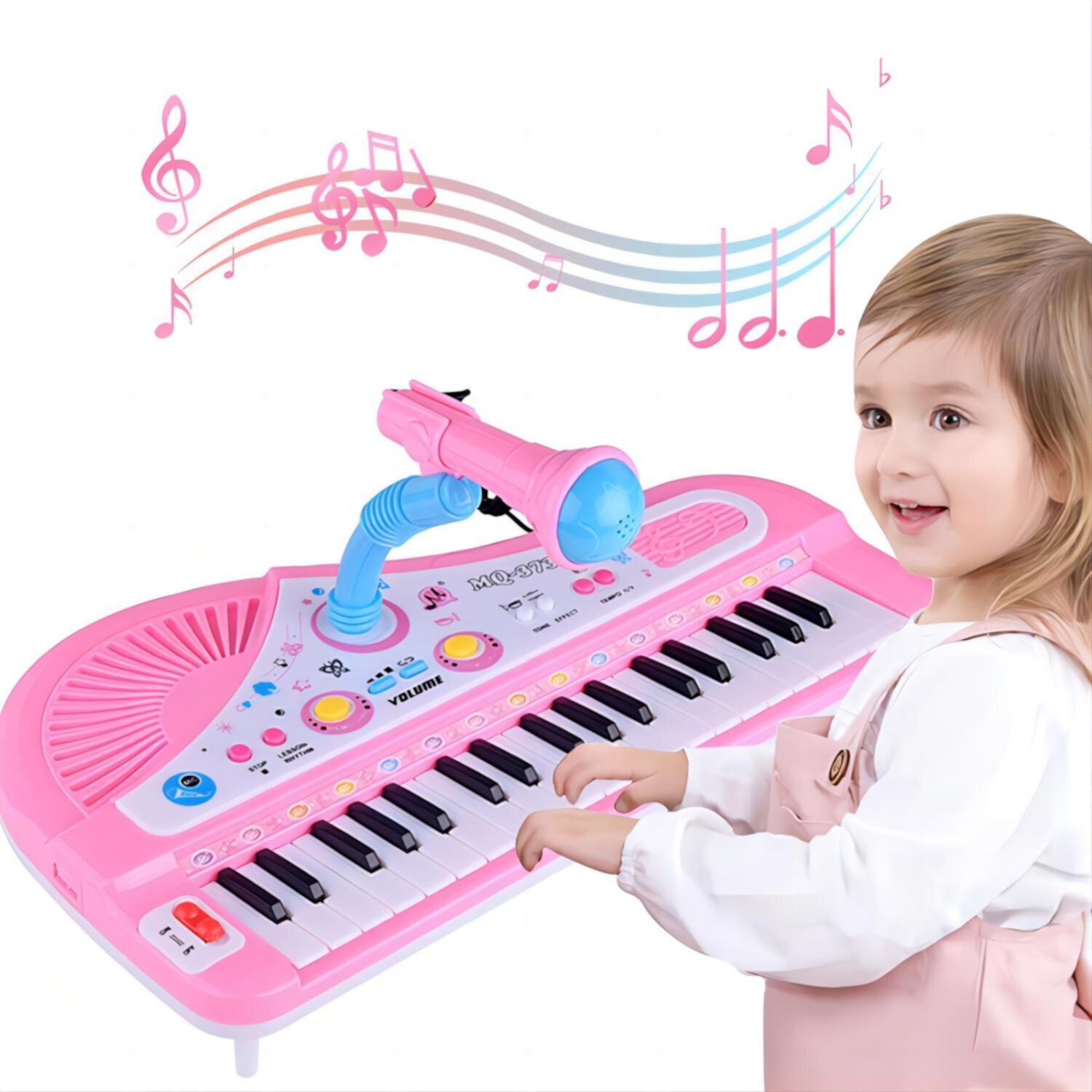 JBee Ctrl Piano for Kids 37 Keys Piano Toys for Girl Toddlers with Built-in Microphone & Music Modes Best Birthday Gifts for 1 2 3 4 5 Year Old Girls Toys Educational Keyboard Musical Instrument Toys JBeeCtrl