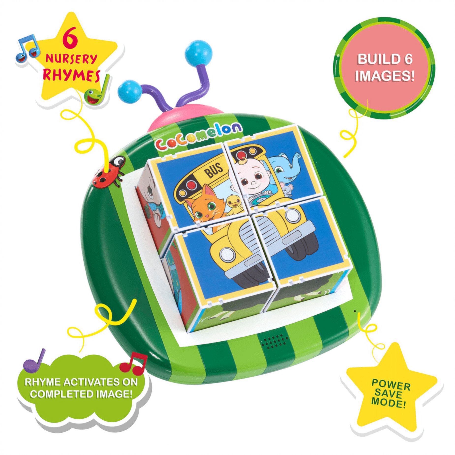 CoComelon Childrens Musical Clever Blocks with 6 Nursery Rhymes, Ages 18 Months+ Visit the CoComelon Store