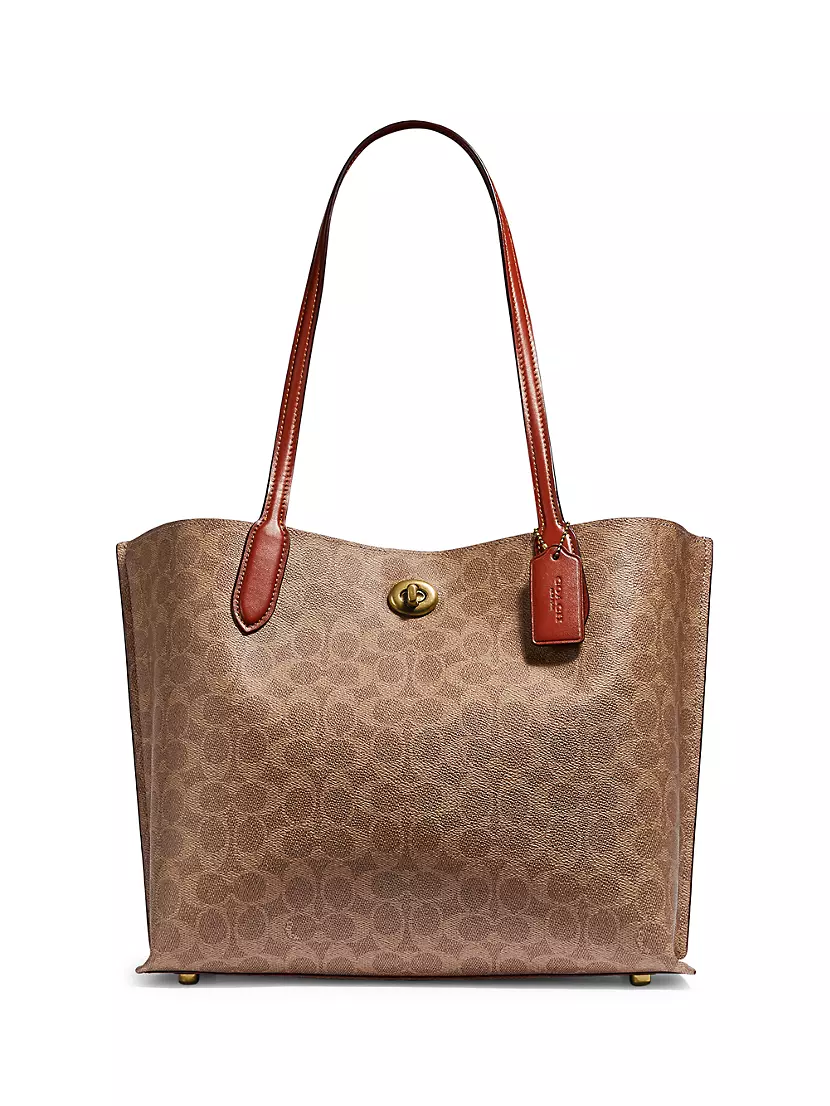 Willow Signature Coated Canvas Tote Coach