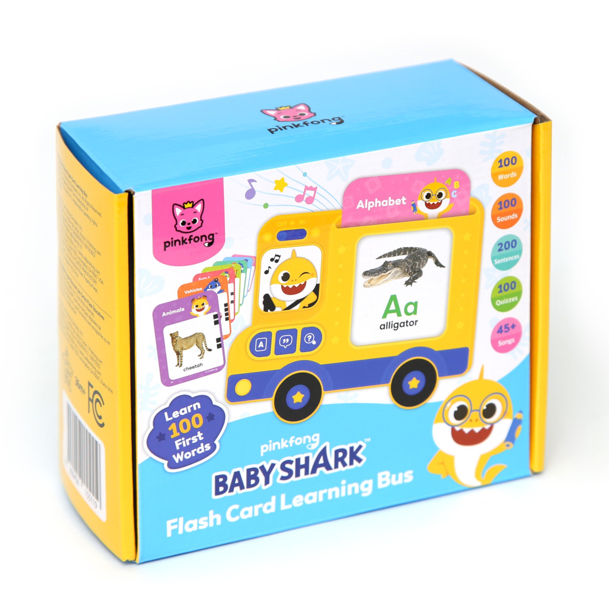 Pinkfong Baby Shark Flash Card Learning Bus Sound Pad Baby Shark