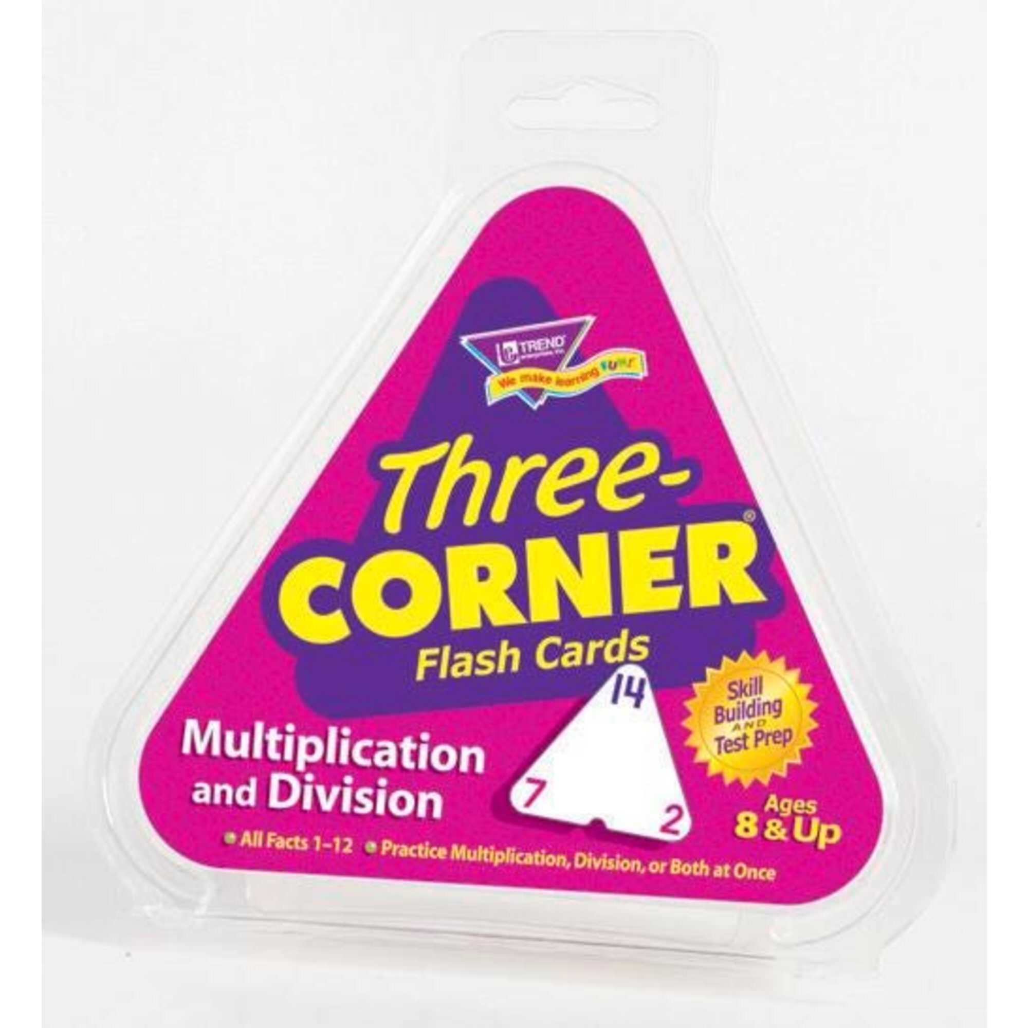 Trend Enterprises Three-Corner Multiplication and Division Flash Cards, Set of 46 TREND