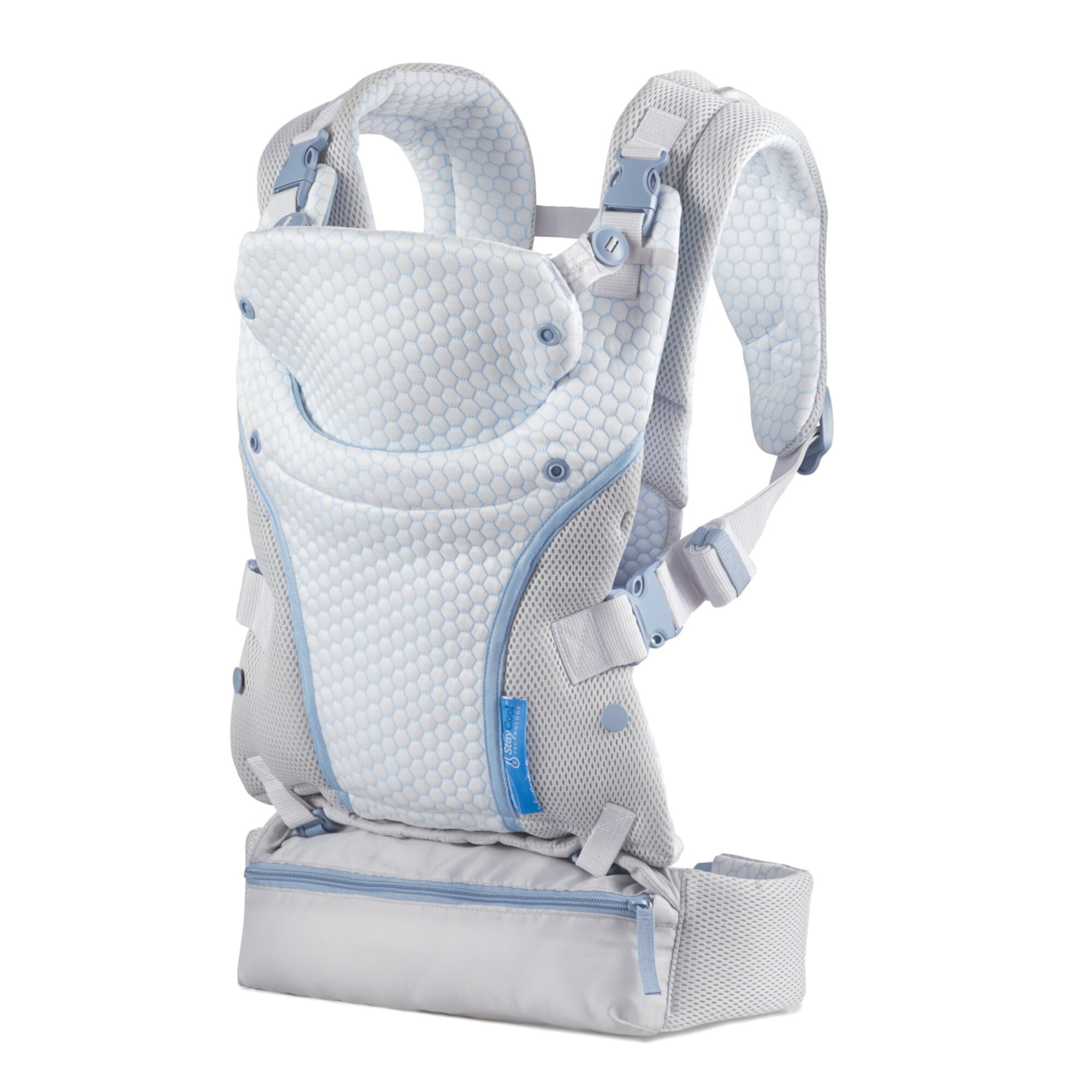 Infantino StayCool 4-in-1 Temperature Conditioned Ergonomic Unisex Baby Carrier, 8-40lb, White Visit the Infantino Store