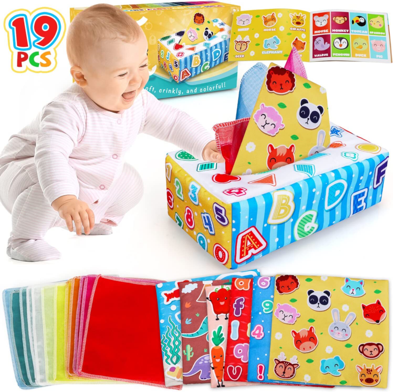 TOY Life Baby Toys 6 to 12 Months Montessori Toys for Babies 6-12 Months Baby Tissue Box Toy Baby Toy Sensory Boxes for Toddlers Montessori Infant Toys Early Learning Toys Baby Gifts TOY Life