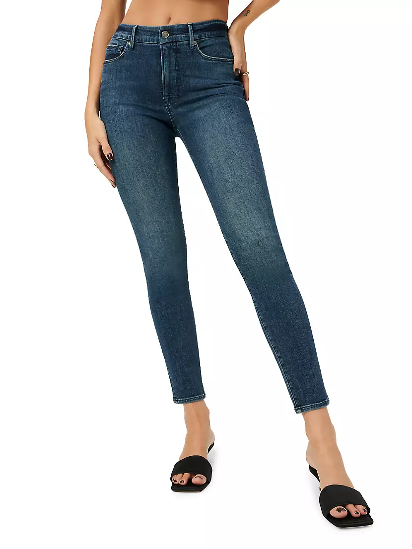 Женские Укороченные джинсы Good American Good Legs High-Rise Skinny Good American