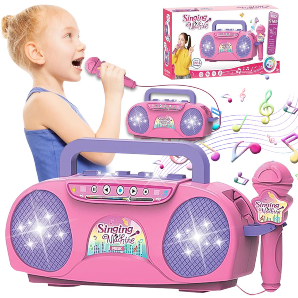 Microphone for Kids Age 2-3 Girls, Birthday Gift for Toddler Girls 3 4 5 6 7 Year Old Kids Toys Suorfoxs