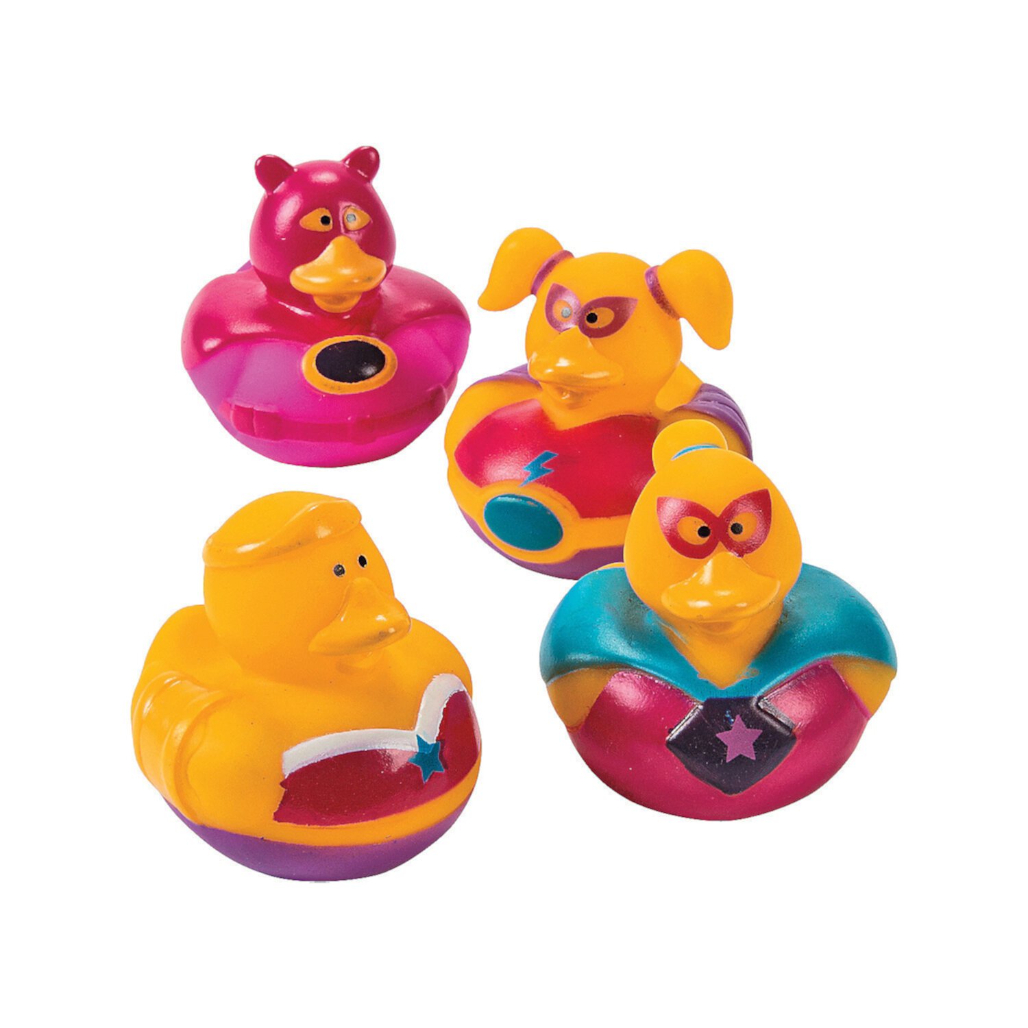 Superhero Girl Rubber Duckies - Party Favors - 12 Pieces Fun Express