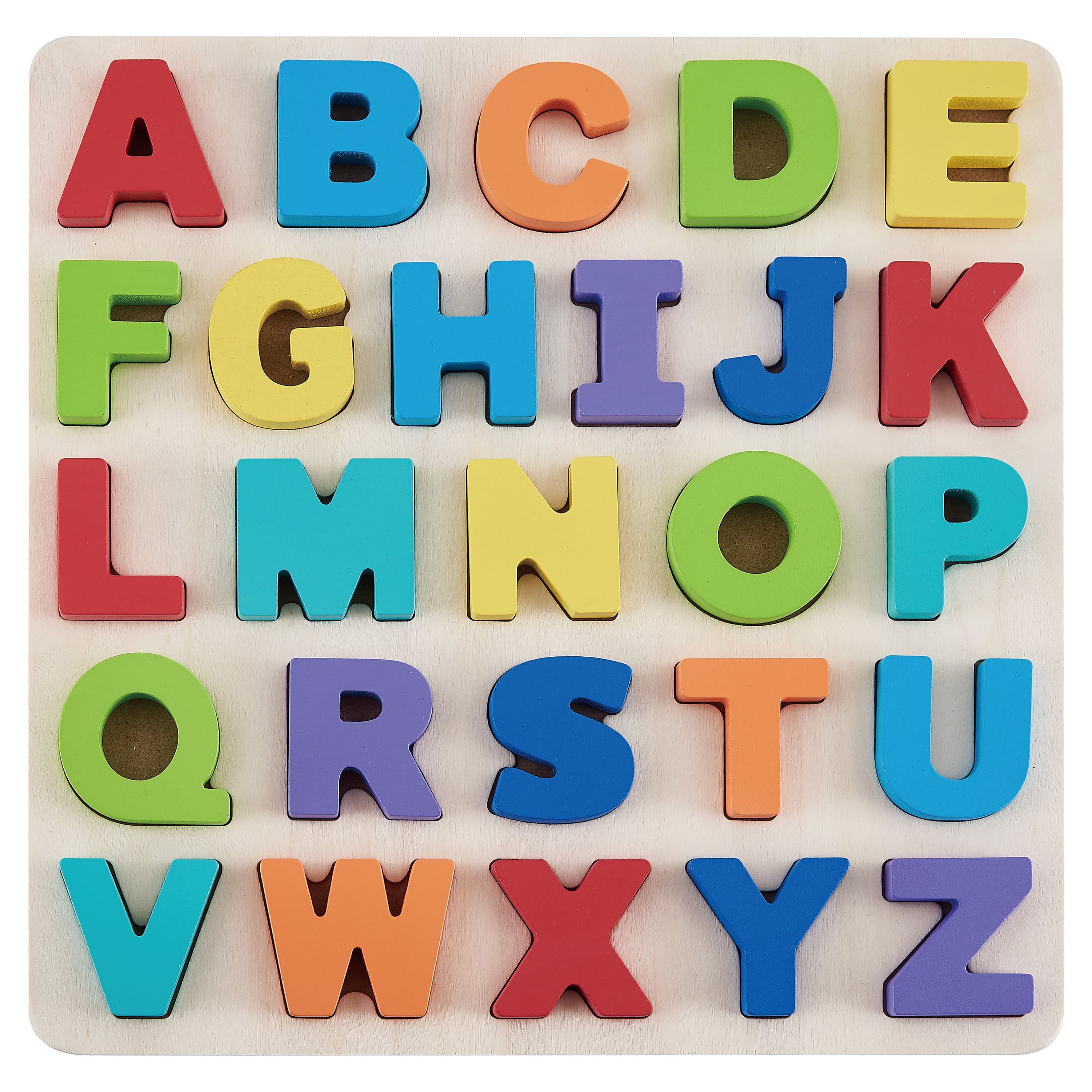 Spark Create Imagine Wooden Alphabet Puzzle, Baby and Toddler Toys for Children Ages 18 Months Spark Create Imagine