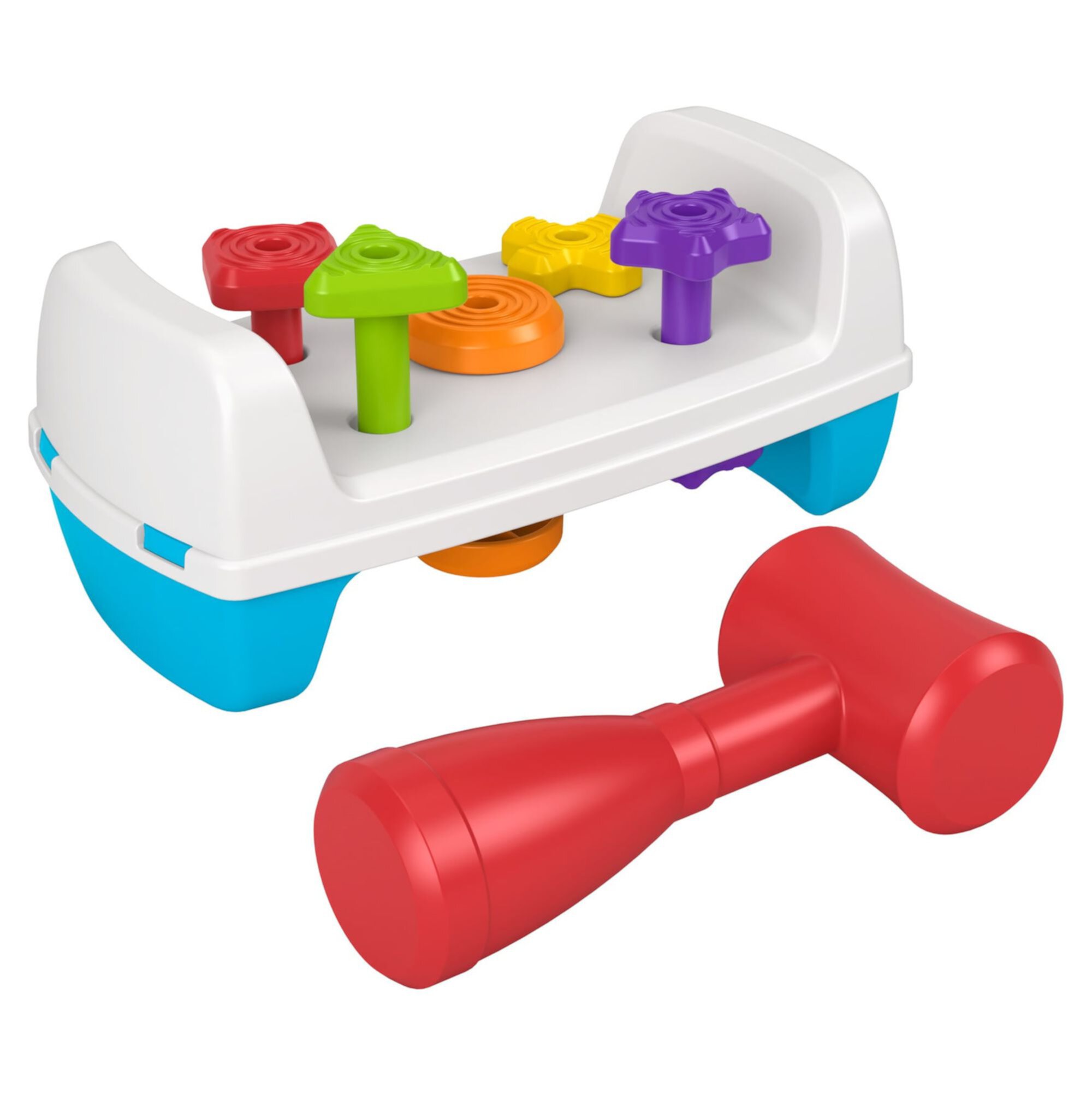 Fisher-Price Tap & Turn Bench Pretend Tools 2-Sided Toy for Infants and Toddlers Visit the Fisher-Price Store