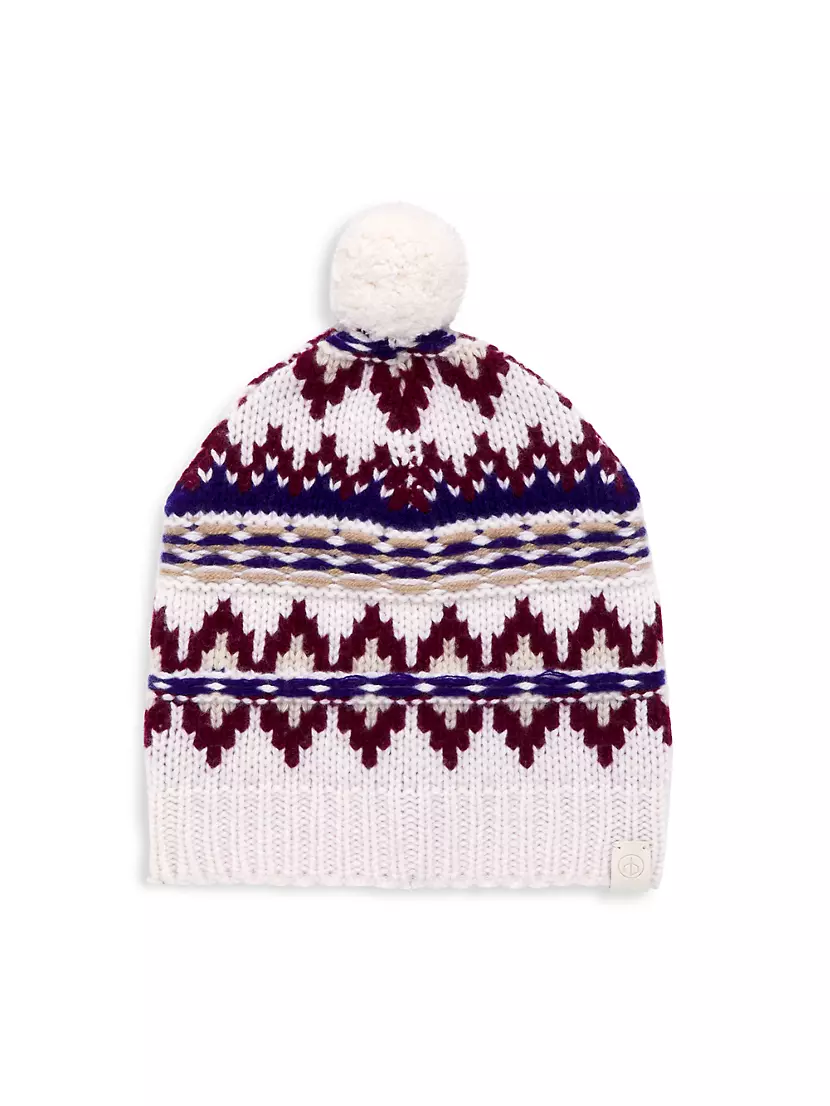 Шерстяная шапка с узором Fair Isle, 100% шерсть, высота 19,7 см Rag & Bone