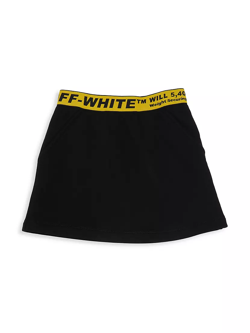 Детская хлопковая мини-юбка Off-White с эластичным поясом Off-White