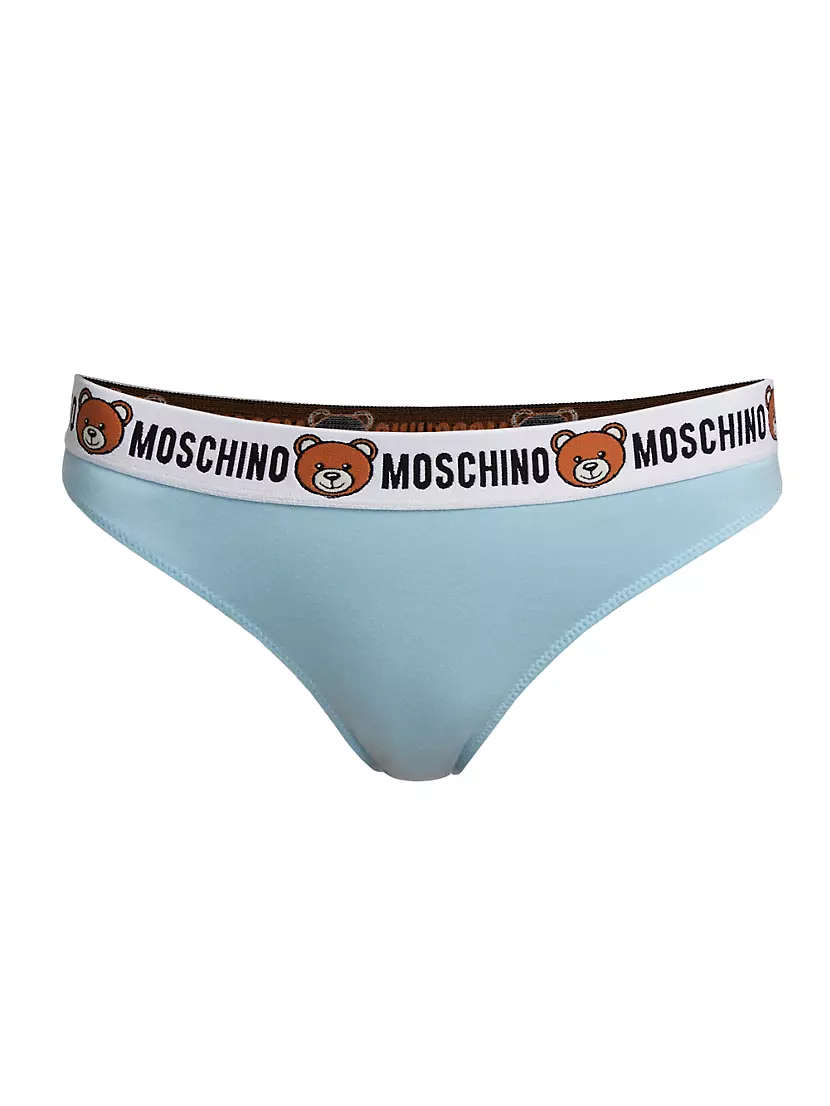 Мужские трусы Moschino из мягкого хлопка с логотипом Underbear, 92% хлопок, 8% эластан Moschino