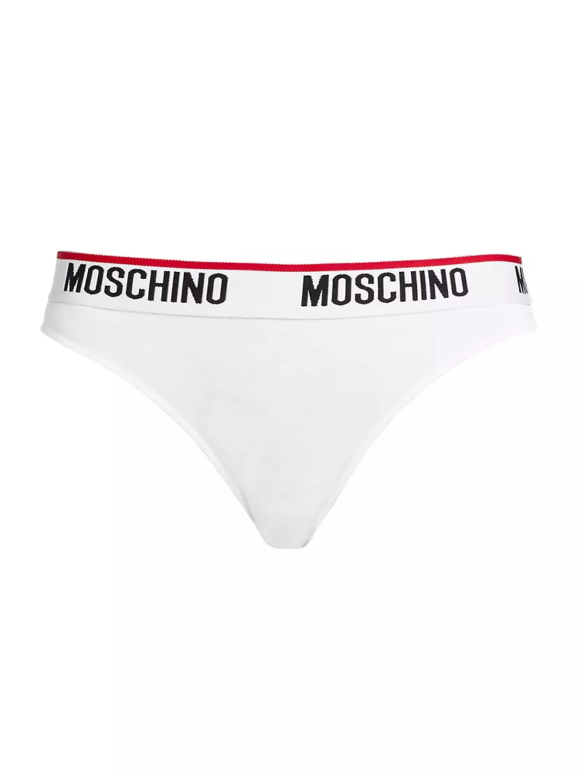 Брифы Moschino с логотипом на эластичном поясе, 92% хлопка Moschino