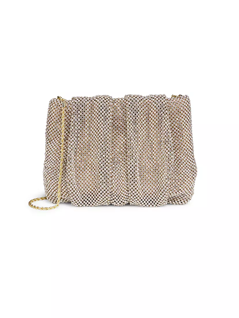 Сумка клатч Loeffler Randall Crystal Gathered Flat Pouch Loeffler Randall