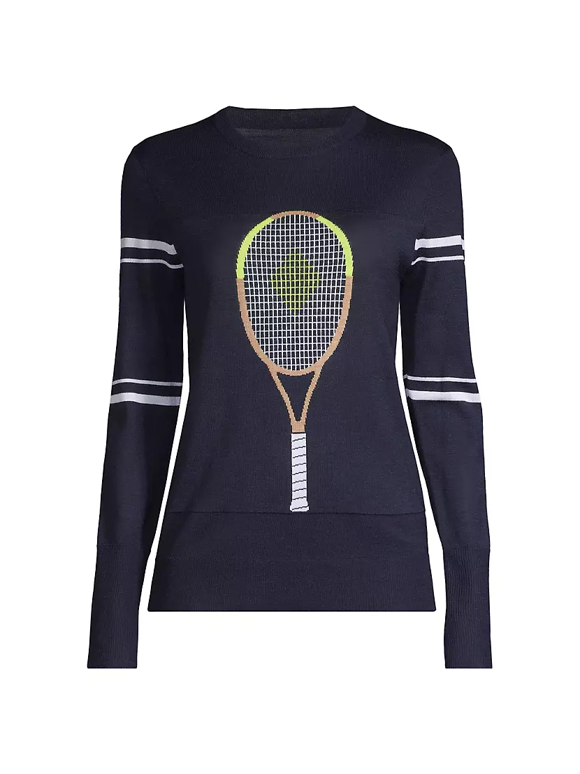 Женский Свитер L'Etoile Sport Racquet Wool Intarsia Knit L'Etoile Sport