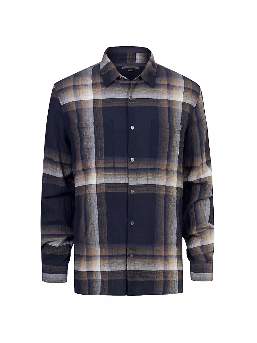 Мужская Повседневная рубашка John Varvatos Cole Plaid John Varvatos