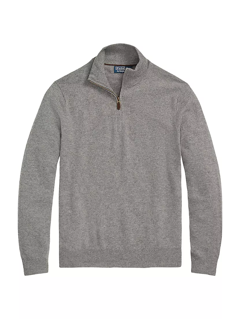 Мужской Пуловер Polo Ralph Lauren Wool Quarter-Zip Polo Ralph Lauren