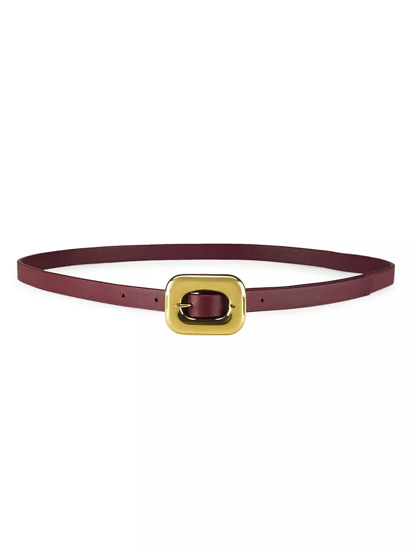 Ремень Bottega Veneta Slim Leather Belt Bottega Veneta