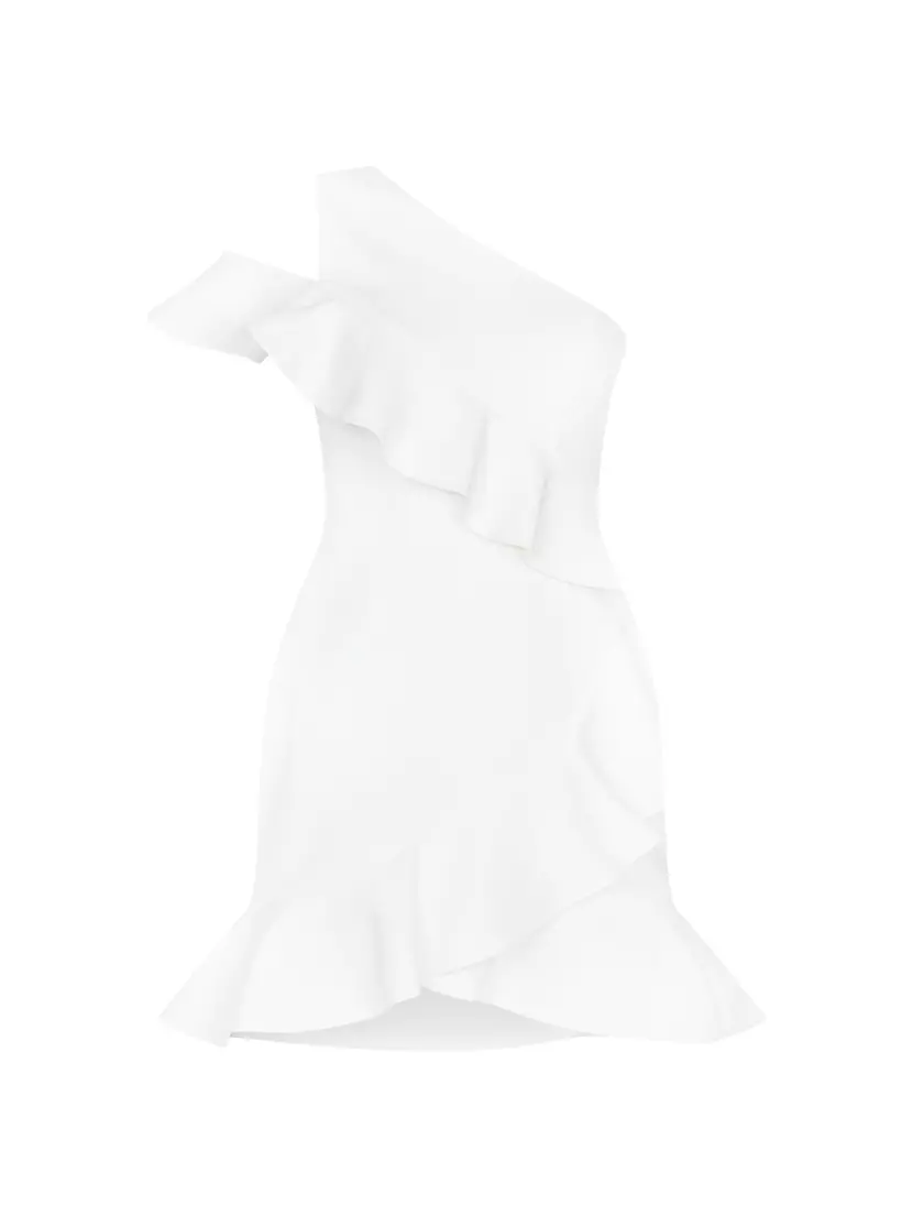 Женское Повседневное Платье BCBGMAXAZRIA One-Shoulder Ruffled Tulip BCBGMAXAZRIA