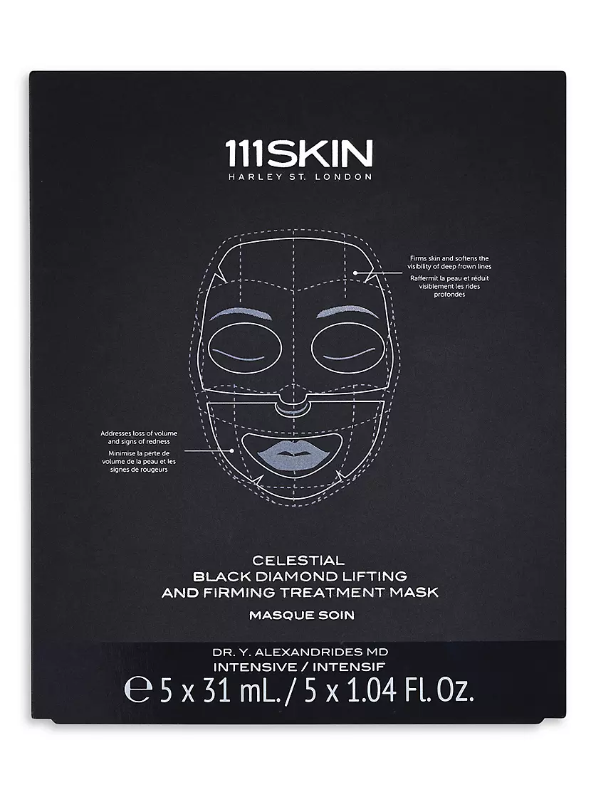 Celestial Black Diamond Lifting &amp; Firming 5-Piece Facial Mask Set 111SKIN