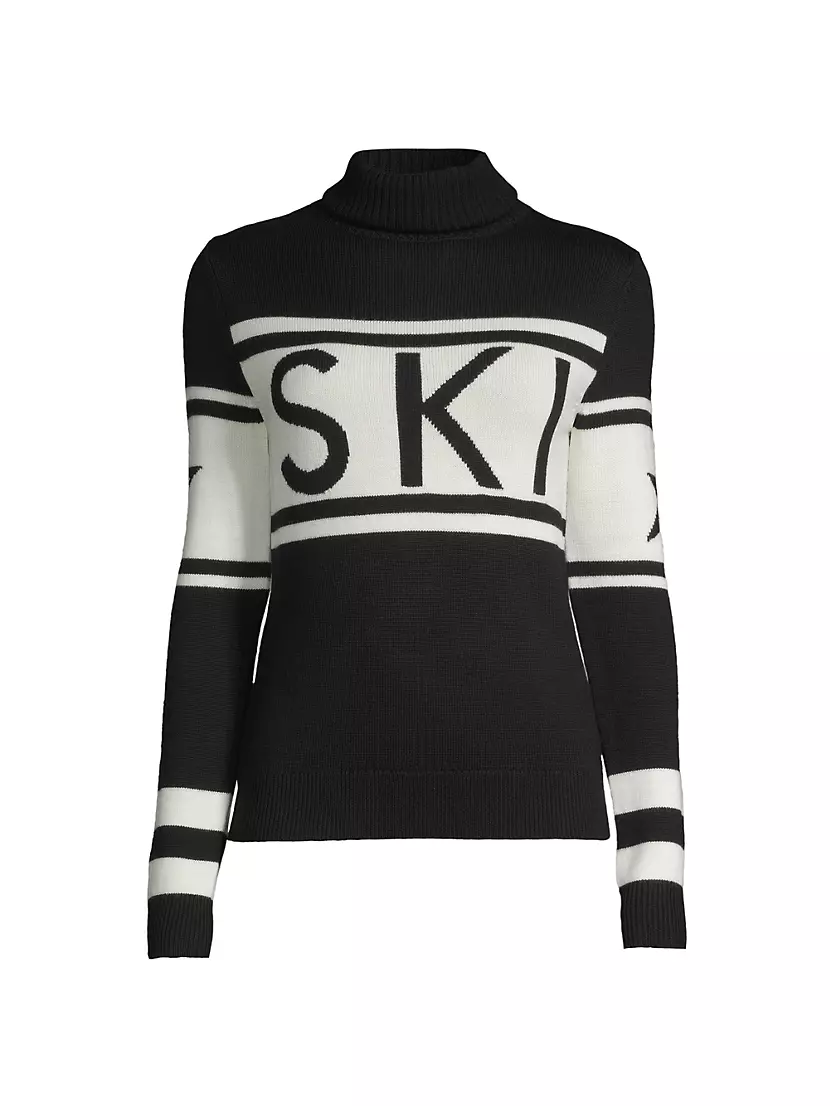 "Ski" Wool Turtleneck Sweater Perfect Moment