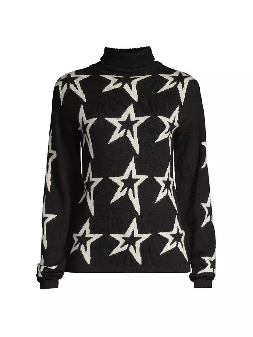 Star Dust Wool Turtleneck Sweater Perfect Moment