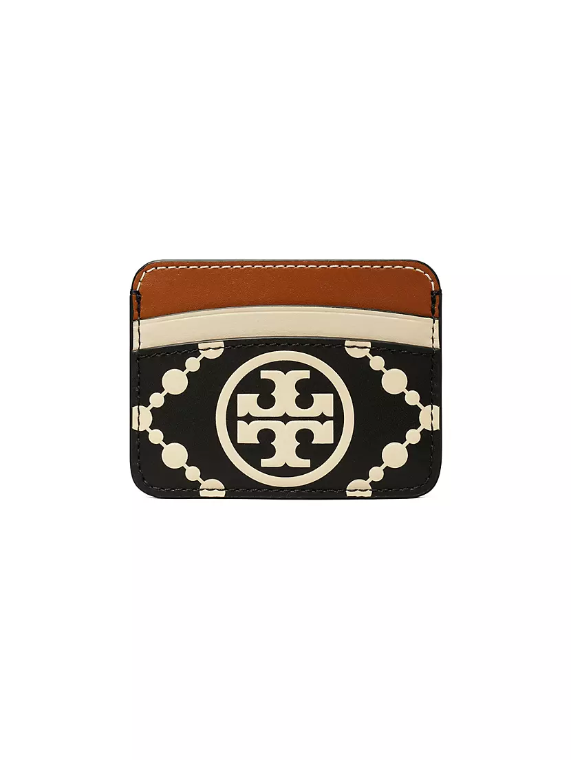 Кардхолдер Tory Burch T Monogram Контрастный Гладкий Кожаный Tory Burch