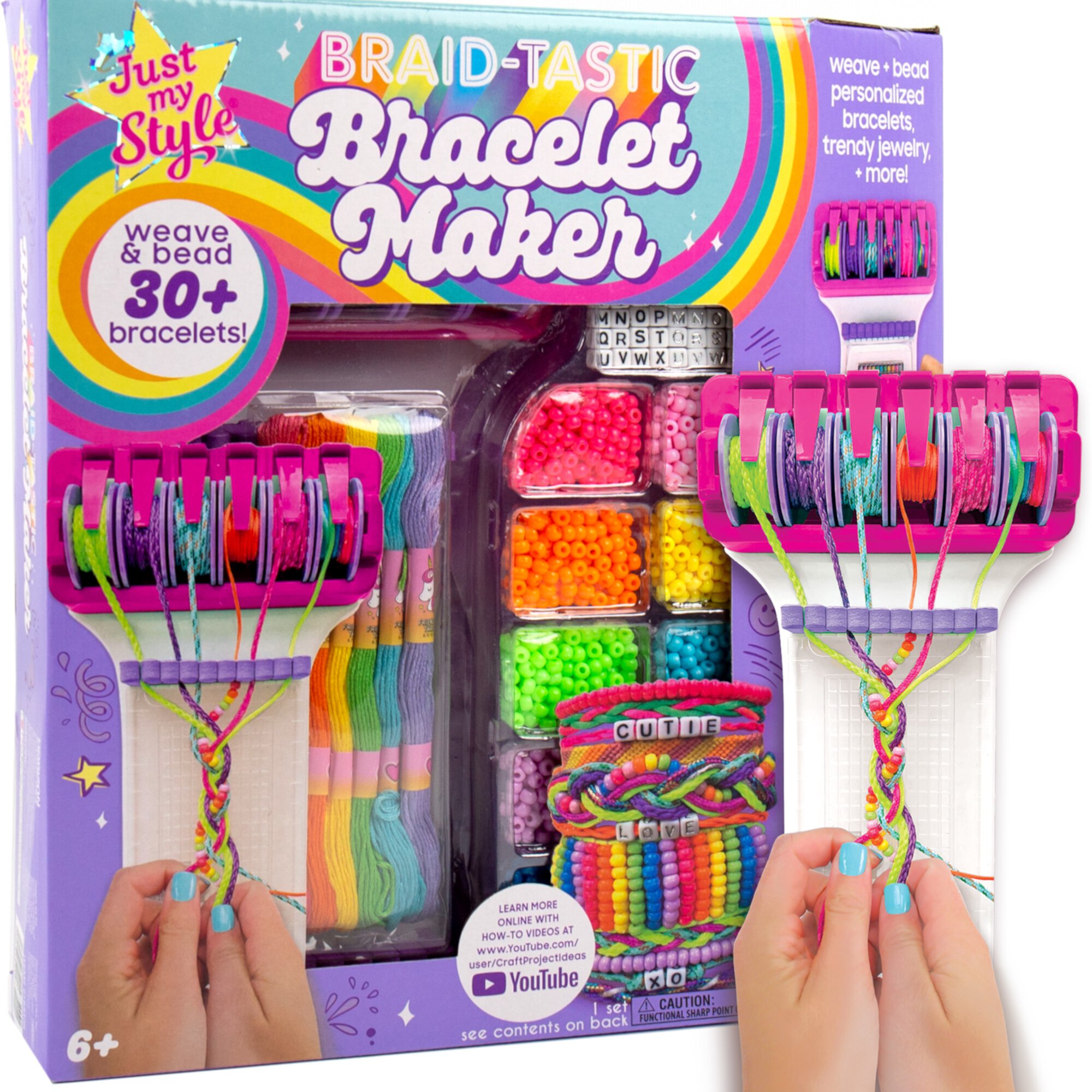 Just My Style® Braid-tastic Braiding and Beading Workstation, Boys and Girls, Child, Ages 6+ Just My Style