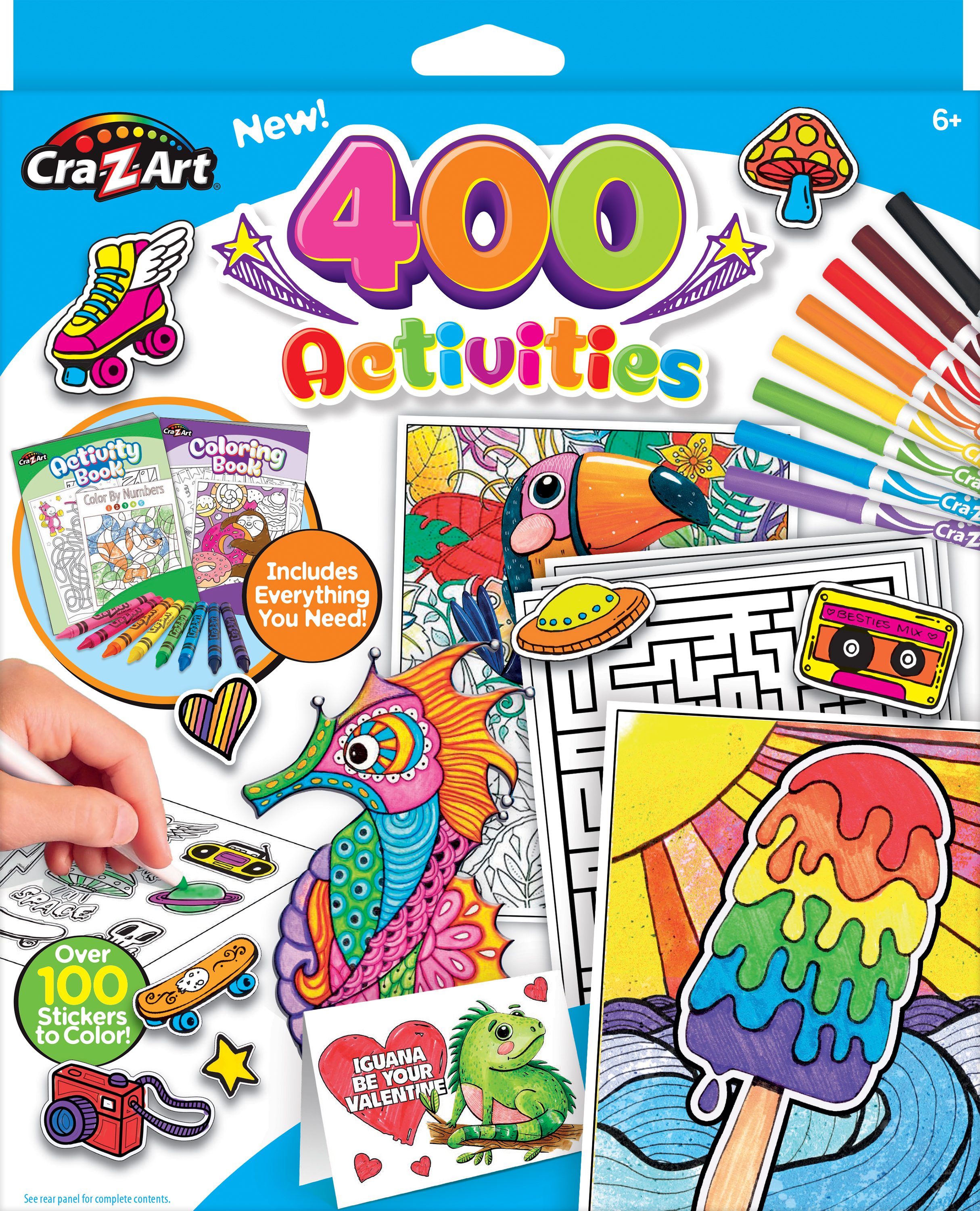 Cra-Z-Art New 400 Activities, Multifunctional Set, Multicolor, Beginner, Unisex Ages 6 and up Cra-Z-Art