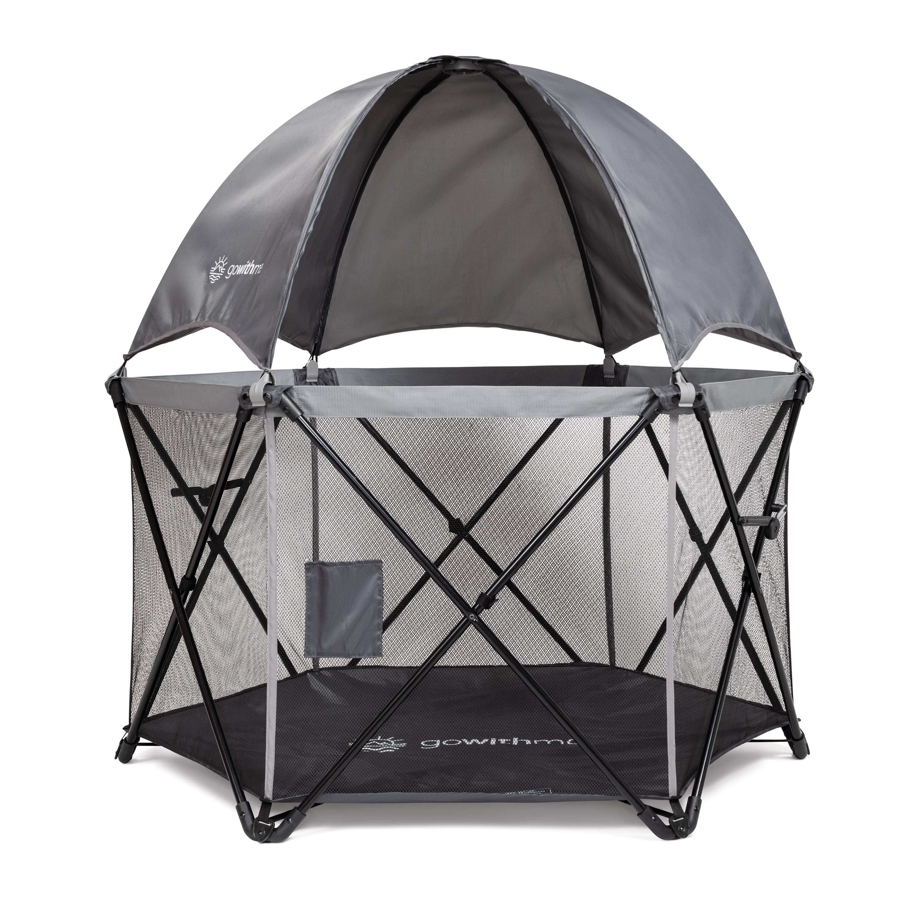 Baby Delight Go with Me Eclipse Portable Toddler Playard with Canopy, Indoor/Outdoor, Grey, Unisex Baby Delight