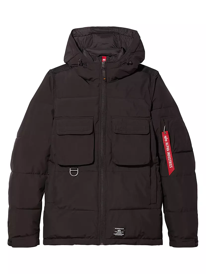 Мужской Пуховик Alpha Industries Hooded Puffer Jacket Alpha Industries