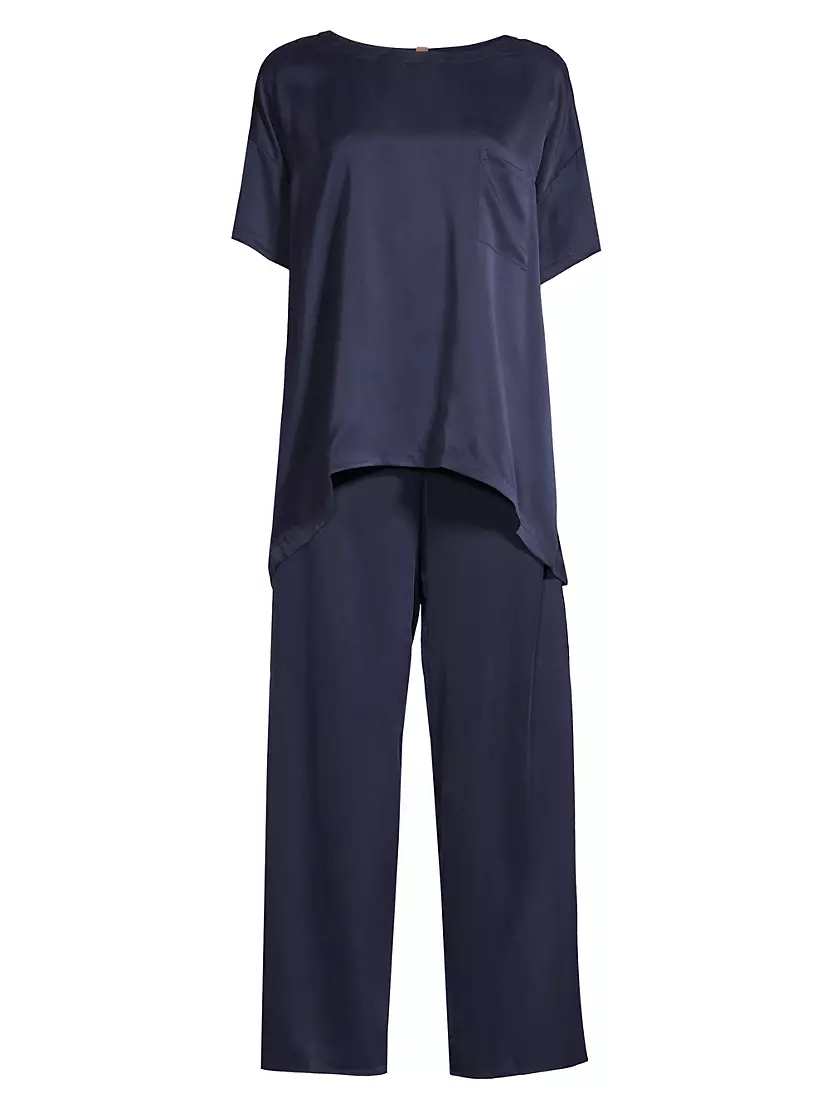 Женская Пижама LUNYA Washable Silk Tee 2-Piece Pajama Set LUNYA