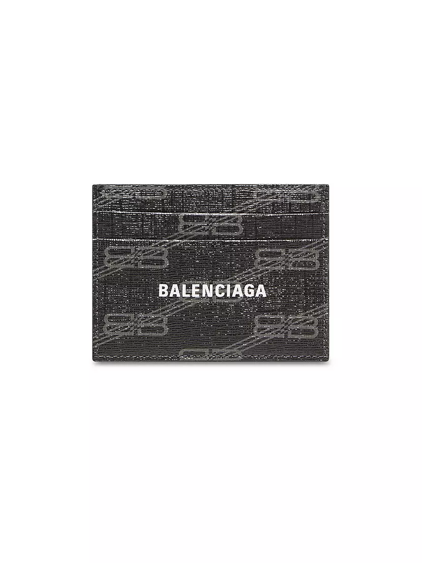 Signature Card Holder BB Monogram Coated Canvas Balenciaga