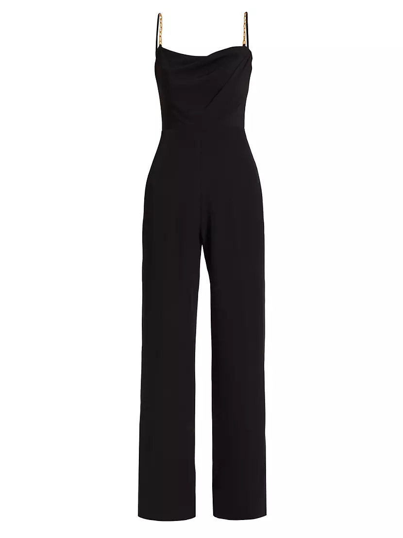 Женский Комбинезон Halston Brea Stretch Crepe Wide Halston