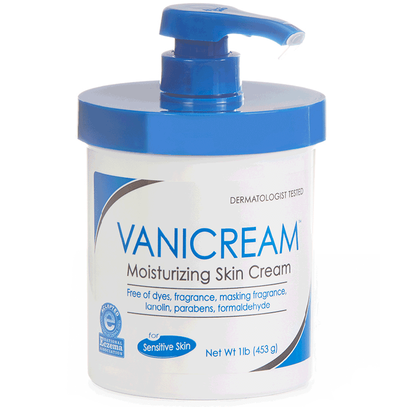 Vanicream Moisturizing Skin Cream with Pump Dispenser 16 oz Vanicream