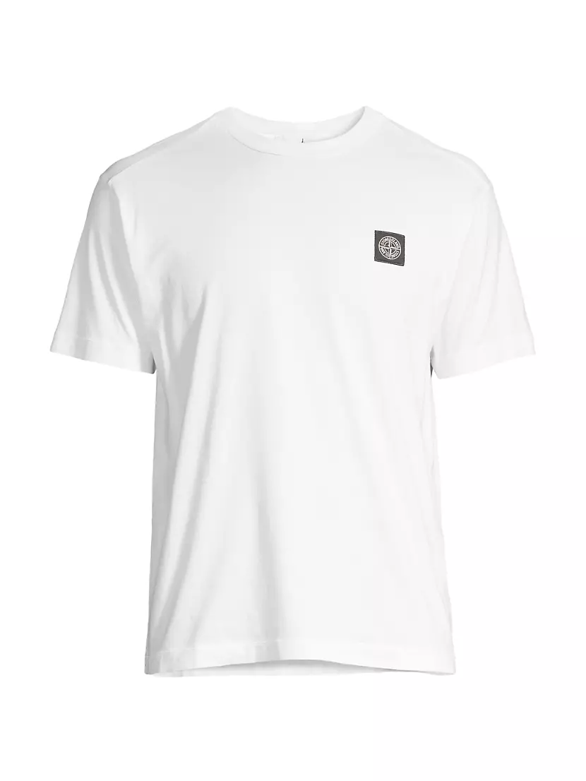 Cotton Crewneck T-Shirt Stone Island