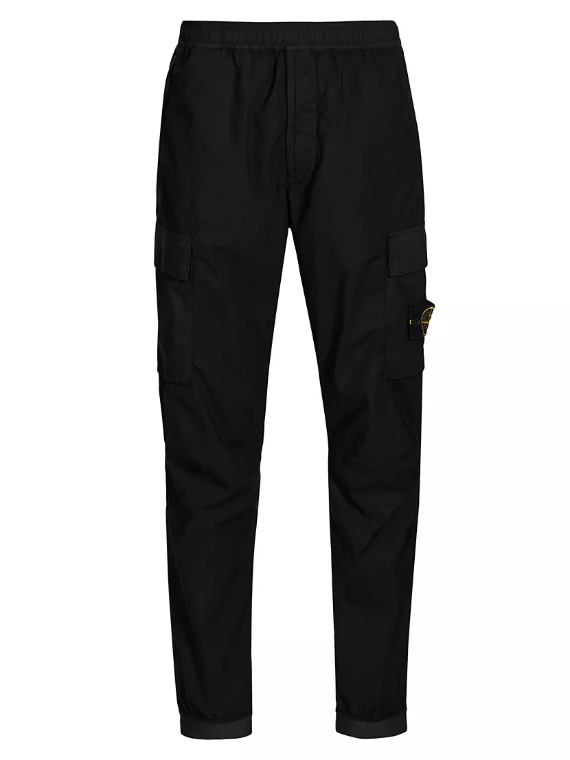 Stretch Cotton Cargo Pants Stone Island