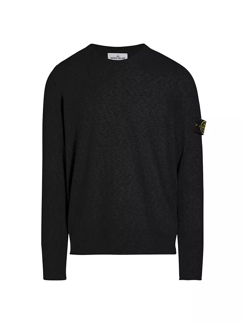 Мужской Свитер Stone Island Stretch-Cotton Crewneck Stone Island